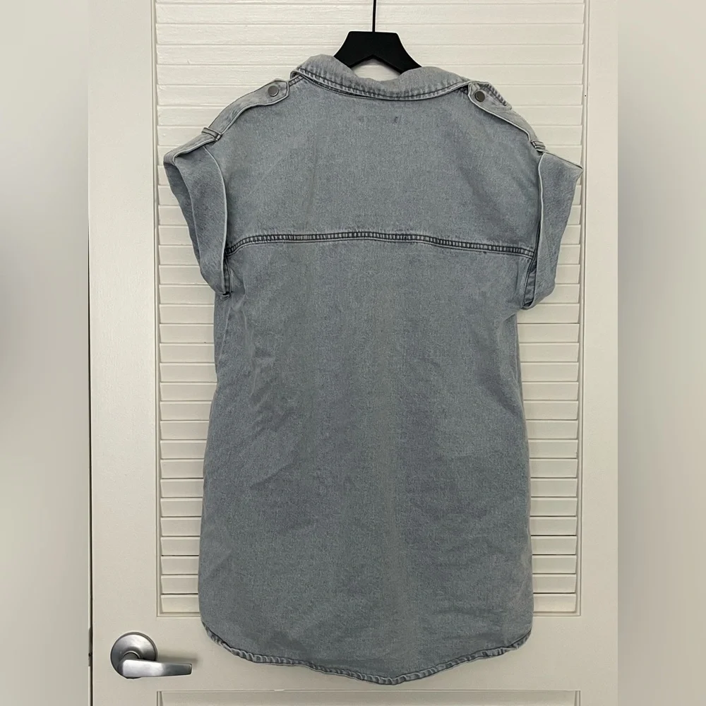 Steve Madden denim shirt dress - Picture 6 of 6